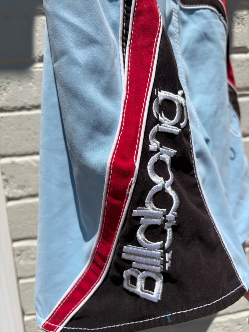 Vintage Billabong Andy Irons surf shorts 33 blue, red, black - Picture 6 of 16